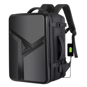 Multifunctional Large Capacity Extended Waterproof Business Computer Backpack (Option: Black-17 Inch)