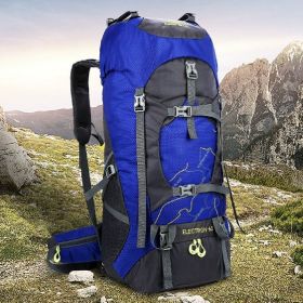 Hiking Bag Large Capacity Outdoor Sports Trip Foreign Trade Mountaineering (Option: Dark Blue-56 To 75L)
