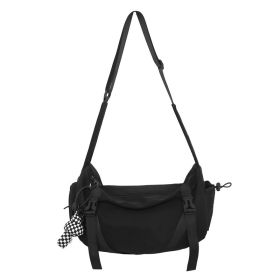 Japanese Minority Nylon Crossbody Bag (Option: Black-10 Inches)