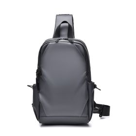 Oxford Cloth Wear-resistant Men's Simplicity Shoulder Messenger Bag (Option: Gray)